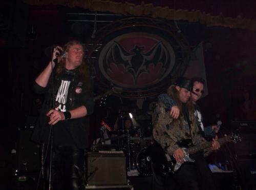 On stage with The Mission